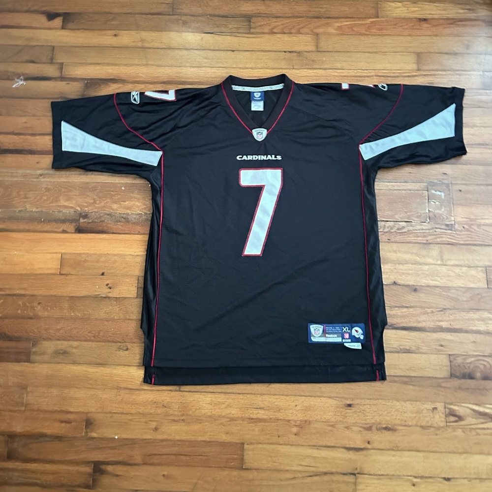 NFL Black and Red LEINART Cardinals Jersey #38